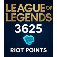 LOL Riot Points 3625 RP